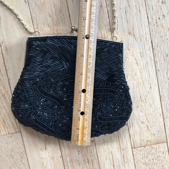 Black beaded formal bag - Picture 5 of 8